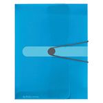 Scatola-portadocumenti-Herlitz-4-cm-DIN-A4-blu-trasparente