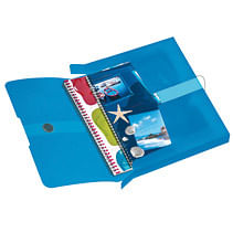 Scatola-portadocumenti-Herlitz-4-cm-DIN-A4-blu-trasparente