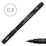 Marcatore-Fineliner-a-penna-UNI-PIN-punta-08-mm-inchiostro-pigmentato-colore-nero-tratto-preciso-e-nitido-per-disegni-tecnici