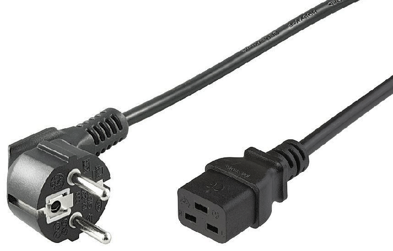 Microconnect-PE07719005-cavo-di-alimentazione-Nero-05-m-CEE7-7-Accoppiatore-C19--Power-Cord-CEE-7-7---C19-0.5m---Angled-