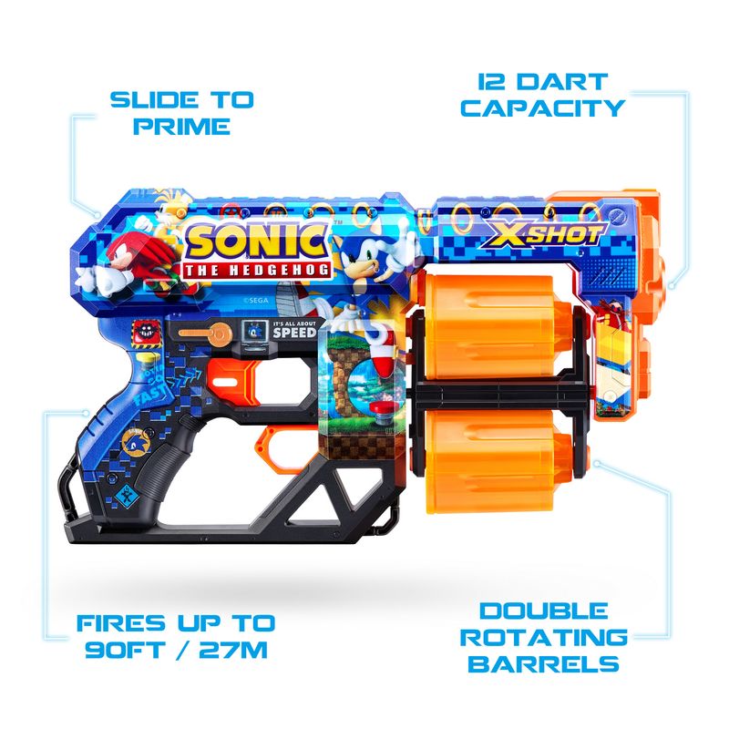 Pistola-Zuru-X-shot-Sonic-per-bambini-sistema-a-dardi-12-proiettili-in-gomma-gioco-giocattolo-adatto-ai-bambini