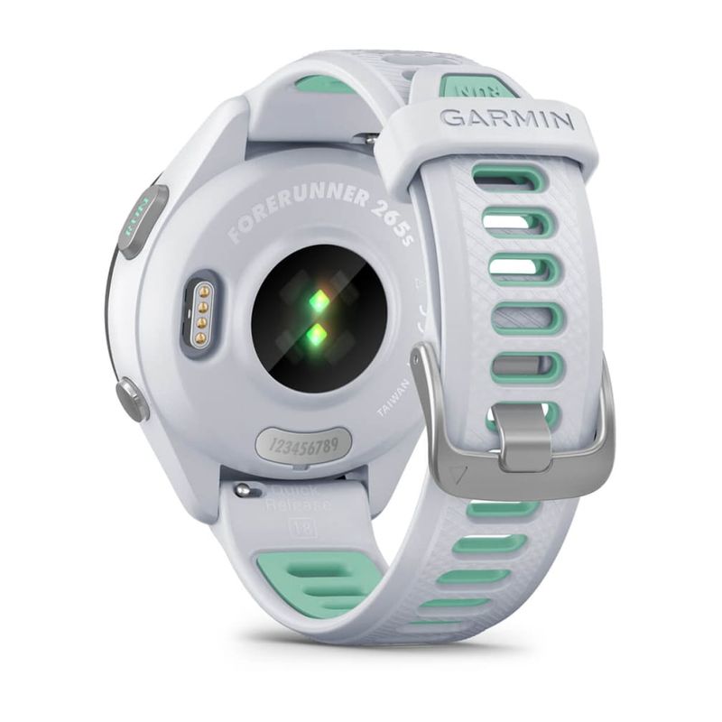 GARMIN-Forerunner-265S-bianco-con-cinturino-in-silicone-bianco-pietra-neotropicale-SCALDACOLLO-010-02810-14