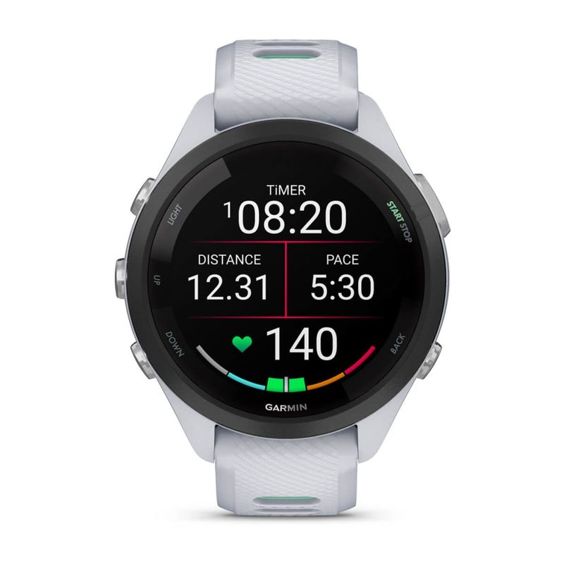 GARMIN-Forerunner-265S-bianco-con-cinturino-in-silicone-bianco-pietra-neotropicale-SCALDACOLLO-010-02810-14