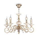 Maytoni Lampadaro Shabby Chic Perla Metallo Crema E Oro 5 Luci