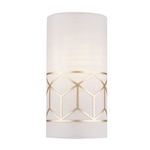 Applique-Contemporanea-Messina-Metallo-Oro-1-Luci-Diffusore-Lino-Su-Pvc