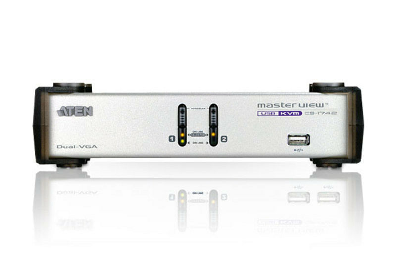 ATEN-2-port-USB-KVMP-Dual-VGA---2.1-Audio