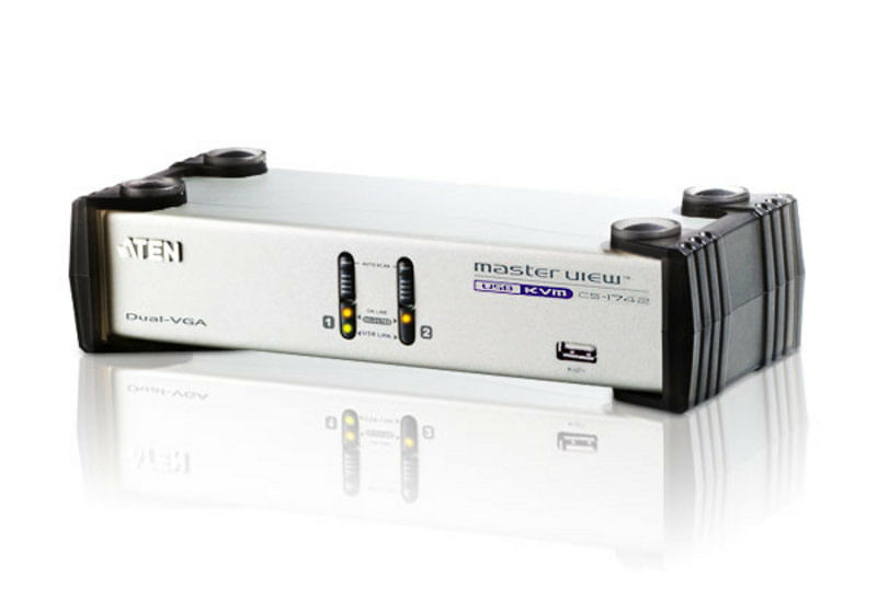 ATEN-2-port-USB-KVMP-Dual-VGA---2.1-Audio