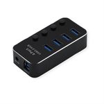 ROLINE-USB3.2-Gen1-Hub-4x-A-Ports-einzeln-schaltbar--14.02.5056-