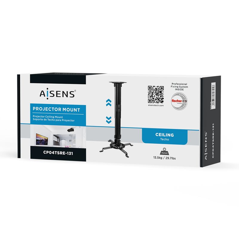 AISENS-CP04TSRE-131-supporto-per-proiettore-Soffitto-Nero