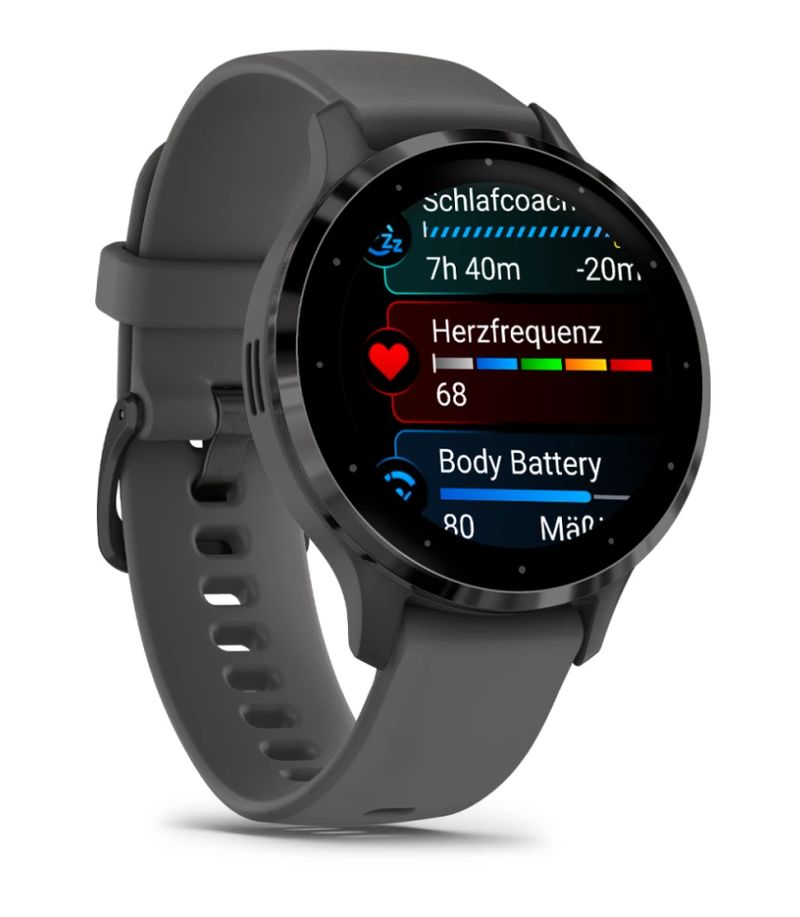 GARMIN-VENU-3S-Smartwatch-Pebble-Gray-e-Slate-con-cinturino-in-silicone-010-02785-00