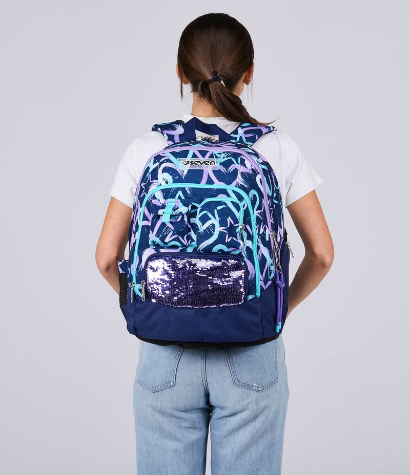 Zaino-scuola-Seven-Advanced-Crystal-Purple