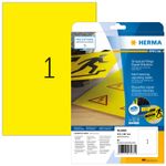 HERMA Special - Etichette autoadesive in film opaco - giallo - A4 (210 x 297 mm) 25 pezzi. (8033)