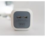 Multipresa-3GO-4-Prese---2xUSB---Forma-Cubo---2.1A---Colore-Bianco