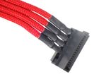 Silverstone-0.3m-Molex-4p-4xSATA-03-m--Silverstone-4-pin-Molex-to-4x-SATA-30cm-Extension---Red-