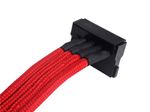 Silverstone-0.3m-Molex-4p-4xSATA-03-m--Silverstone-4-pin-Molex-to-4x-SATA-30cm-Extension---Red-