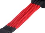 Silverstone-0.3m-Molex-4p-4xSATA-03-m--Silverstone-4-pin-Molex-to-4x-SATA-30cm-Extension---Red-