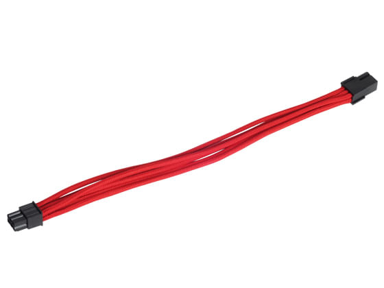 Silverstone-0.25m-6pin-PCI-E-6pin-025-m--Silverstone-6-pin-25cm-PCIe-Extension---Red-