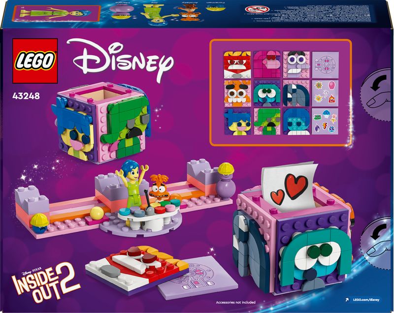 LEGO-Disney-43248-Mood-Cube-di-Inside-Out-2-dal-Film-d-Animazione-Pixar-Giochi-per-Bambini-9--Anni-Antistress-da-Costruire