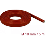 Delock tubo protettivo ignifugo rivestito in silicone 5 m x 10 mm rosso