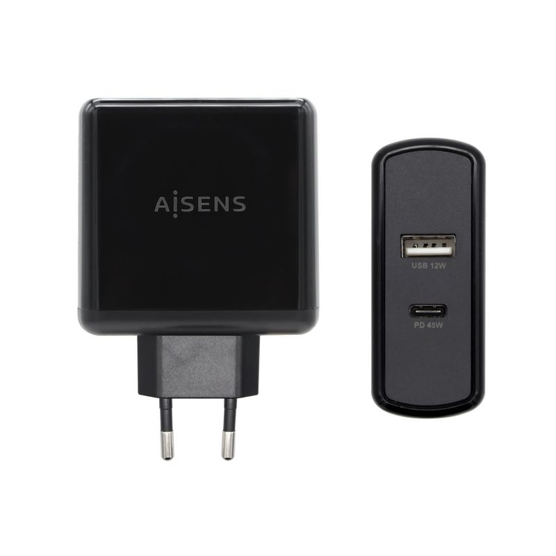 AISENS-ASCH-2PD45A-BK-Caricabatterie-per-dispositivi-mobili-Nero-Interno