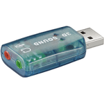 Goobay 95451 adattatore per inversione del genere dei cavi 2 x 3.5 mm USB 2.0 Trasparente