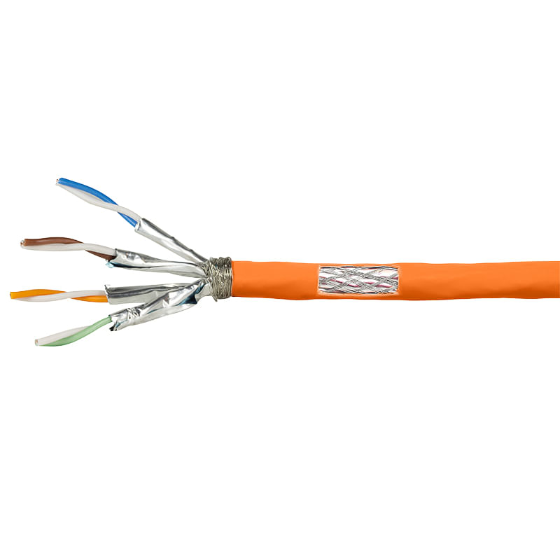 Cavo-S-FTP-Cat7-AWG23-1000MHz-arancione-2000m