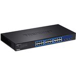 Trendnet TEG-30284 switch di rete Gestito Gigabit Ethernet (10/100/1000) 1U Nero