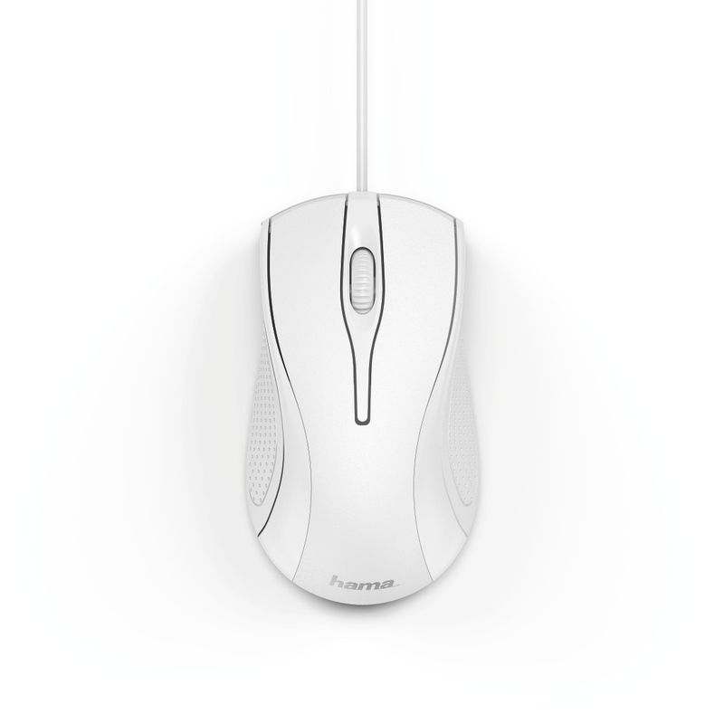 Hama-MC-200-mouse-Mano-destra-USB-tipo-A-Ottico-1200-DPI--Hama-MC-200-Wired-Optical-Mouse-1000-DPI-USB-3-Buttons-White-