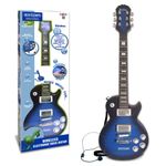 CHITARRA-ELETTRONICA-CON-MICROFONO-E-CON-WIRELESS-BLU