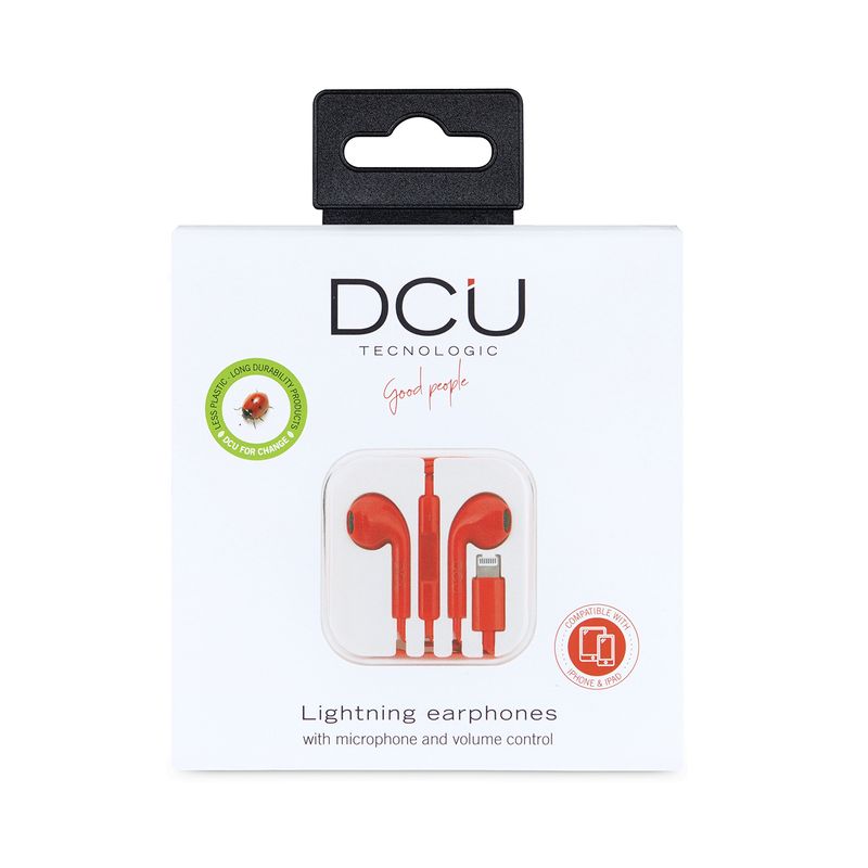 DCU-Advance-Tecnologic-34151017-cuffia-e-auricolare-Cuffie-Cablato-In-ear-Musica-e-Chiamate-Rosso