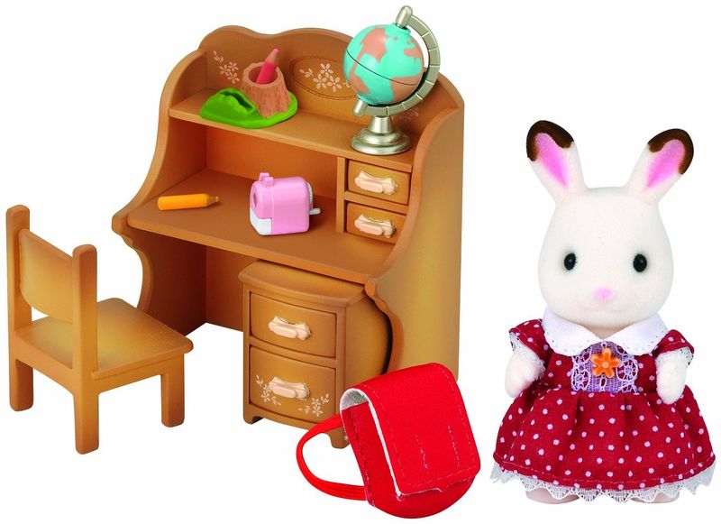 SYLVANIAN-FAMILIES--CONIGLIO-SORELLA-CIOCCOLATO-SET