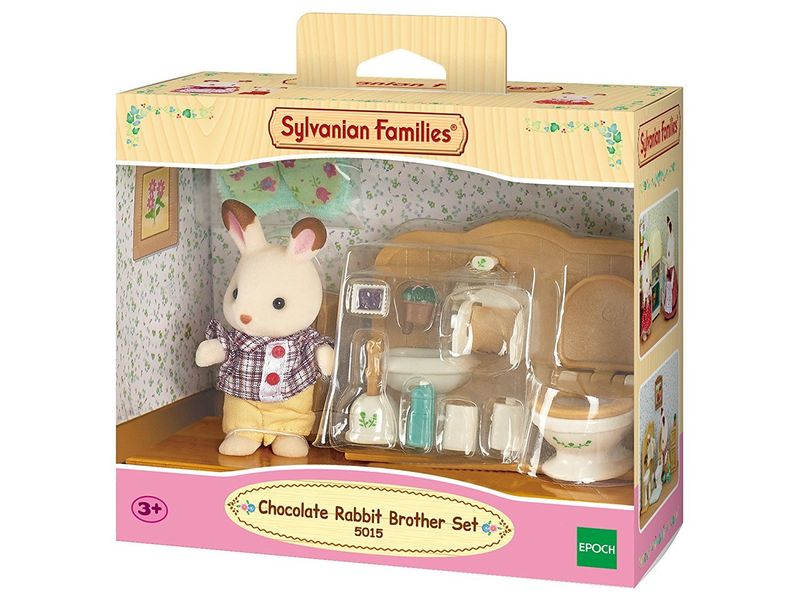 SYLVANIAN-FAMILIES--CONIGLIO-FRATELLO-CIOCCOLATO-SET