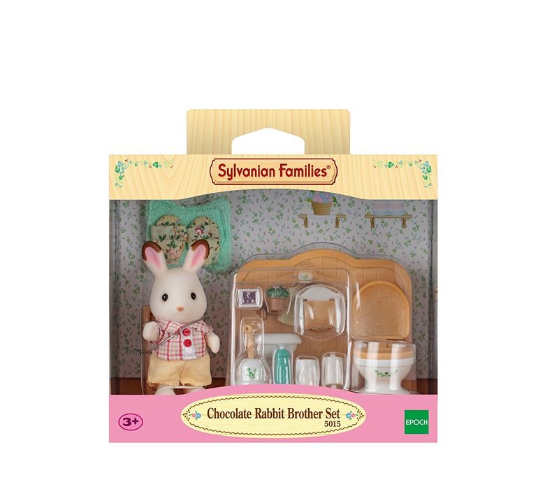 SYLVANIAN-FAMILIES--CONIGLIO-FRATELLO-CIOCCOLATO-SET