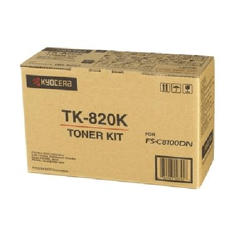 KYOCERA-TK-820K-cartuccia-toner-Originale-Nero