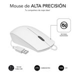 SUBBLIM-SUBKBC-CSSK02-tastiera-Mouse-incluso-USB-QWERTY-Spagnolo-Bianco