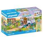 Playmobil 71493 TRASPORTO CAVALLI E STALLA