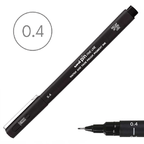 Marcatore-Fineliner-a-penna-UNI-PIN-punta-04-mm-inchiostro-pigmentato-colore-nero-tratto-preciso-e-nitido-per-disegni-tecnici