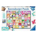 Ravensburger - Puzzle 100 Pezzi XXL Squishmallows, Idea Regalo per Bambini 6+ Anni, Gioco Educativo e Stimolante