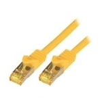 M-Cab 0.5m CAT7 S-FTP cavo di rete Giallo 05 m S/FTP S-STP (CAT7 SFTP RJ45 LSZH 0.5M YEL - 10GBIT RAW PATCH CABLE)