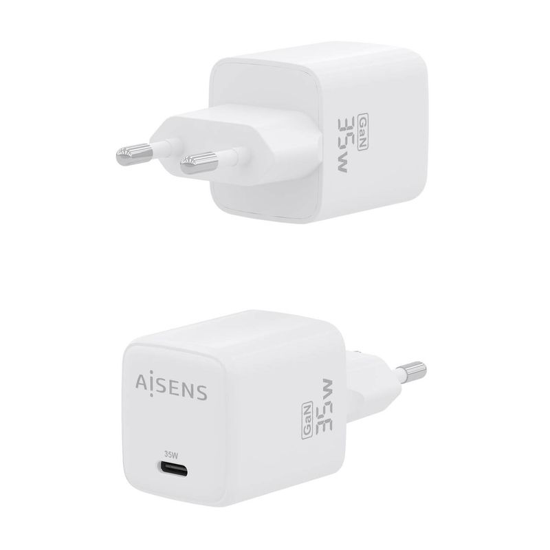 AISENS-ASCH-35W1P016-W-Caricabatterie-per-dispositivi-mobili-Universale-Bianco-AC-Ricarica-rapida-Interno