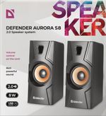 Sistema-di-altoparlanti-2.0-Defender-Aurora-S8-nero-8W-alimentato-da-USB