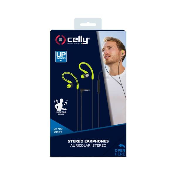 Celly-Stereo---Cuffie-con-controllo-remoto-attivo-35-mm-colore--Verde-chiaro