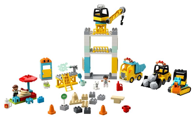 Cantiere-edile-con-gru-a-torre---Lego-Duplo-10933