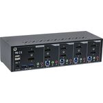 Switch-KVM-da-tavolo---4-vie---Doppio-monitor-DP-1.2---4K---USB-3.0---Audio