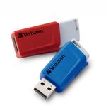 Verbatim-Store--n--Click---Memoria-USB-3.2-GEN1---2x32-GB---Rosso-Blu--V-Store-n-Click-USB-3.0-2x32GB-R-B-