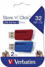 Verbatim-Store--n--Click---Memoria-USB-3.2-GEN1---2x32-GB---Rosso-Blu--V-Store-n-Click-USB-3.0-2x32GB-R-B-