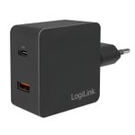 LogiLink PA0220 Caricabatterie per dispositivi mobili Universale Nero AC Ricarica rapida Interno