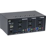 Switch-KVM-da-tavolo---2-vie---Doppio-monitor-DP-1.2---4K---USB-3.0---Audio