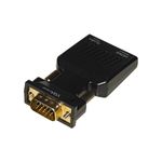 LINK LKADAT129 cavo e adattatore video HDMI + 3.5mm VGA (D-Sub) Nero