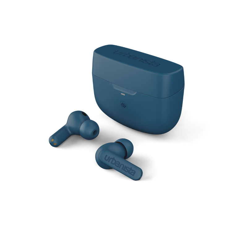 Urbanista-Atlanta-Auricolari-Wireless-con-cancellazione-Ibridi-Attiva-del-Rumore-Cuffie-Resistenti-Agli-Spruzzi-con-Bassi-Profondi-Bluetooth-Multipunto-Custodia-di-Ricarica-Wireless-Blu-Acciaio